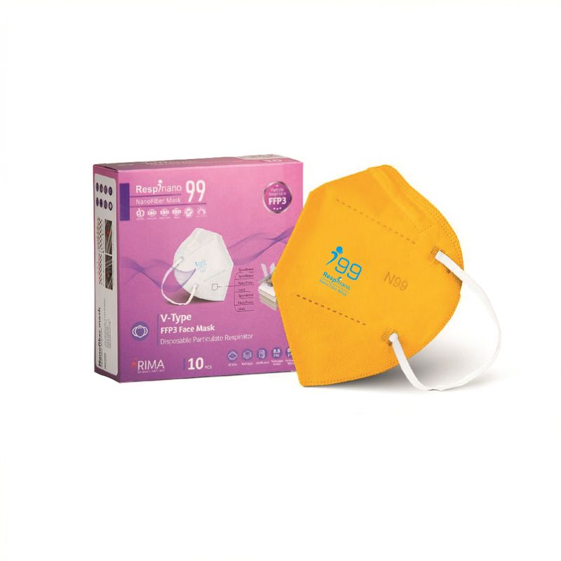 ماسک تنفسی ریما مدل n99 نانوالیاف بسته 10 عددی